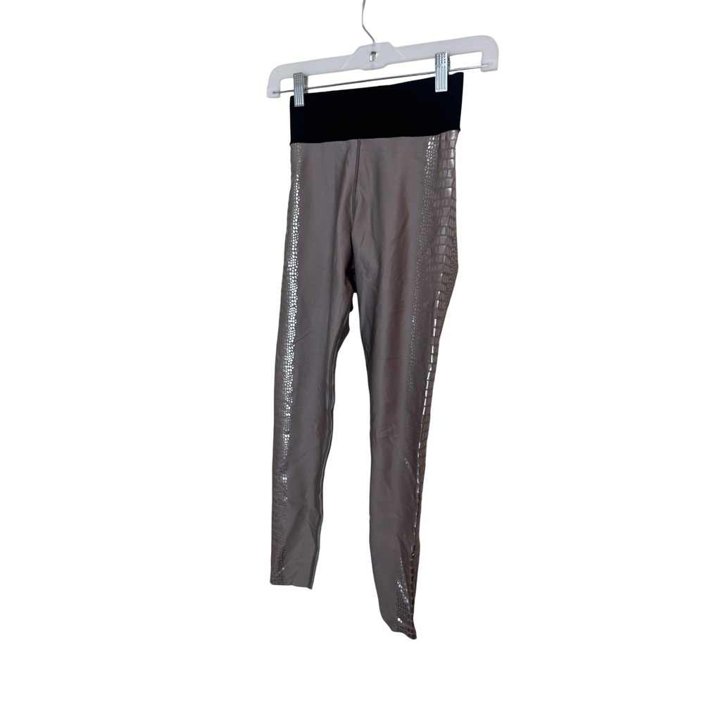 Ultracor Leggings Womens XS Gray High Rise Ankle Animal Print Yoga Pants